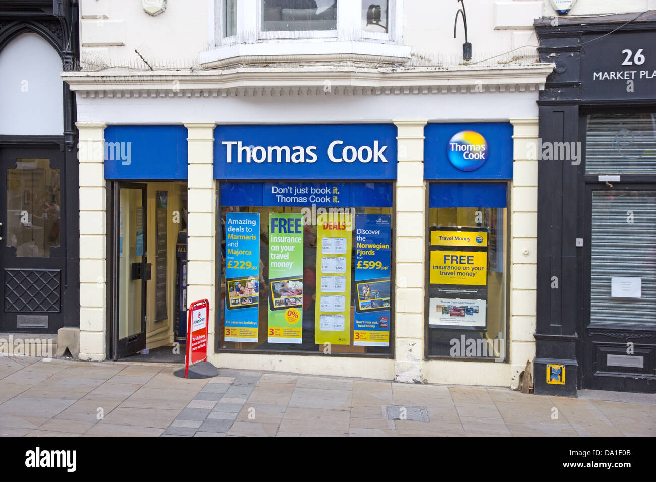 Thomas Cook, travel agency branch, Durham Stock Photo