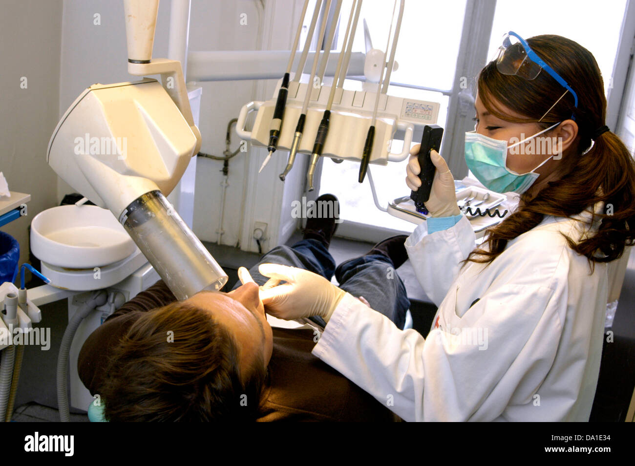 DENTAL XRAY EXAMINATION Stock Photo Alamy