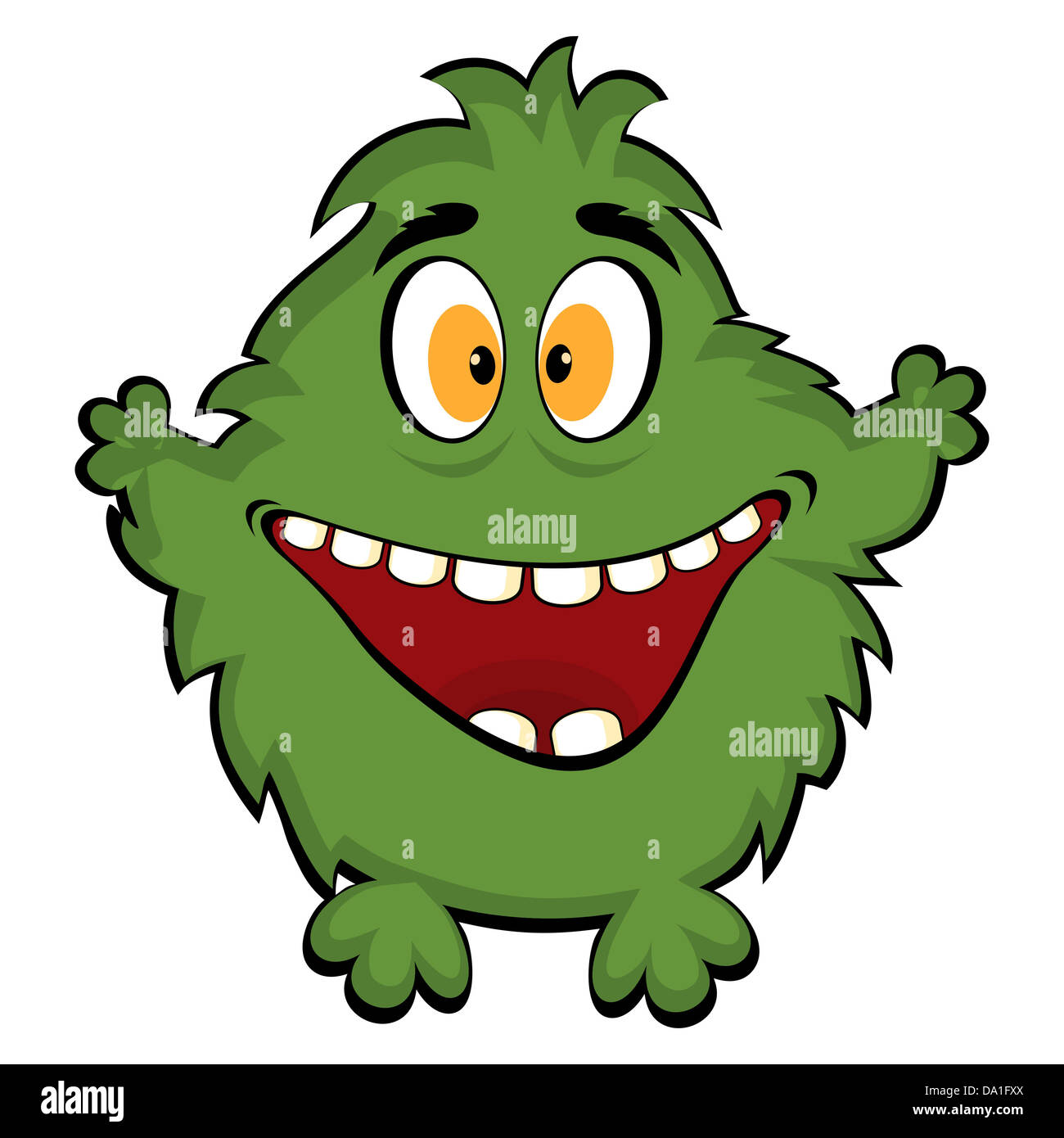 Friendly monster. vector funny monster Stock Photo - Alamy
