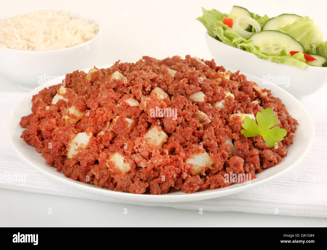 CORNED BEEF HASH Stock Photo