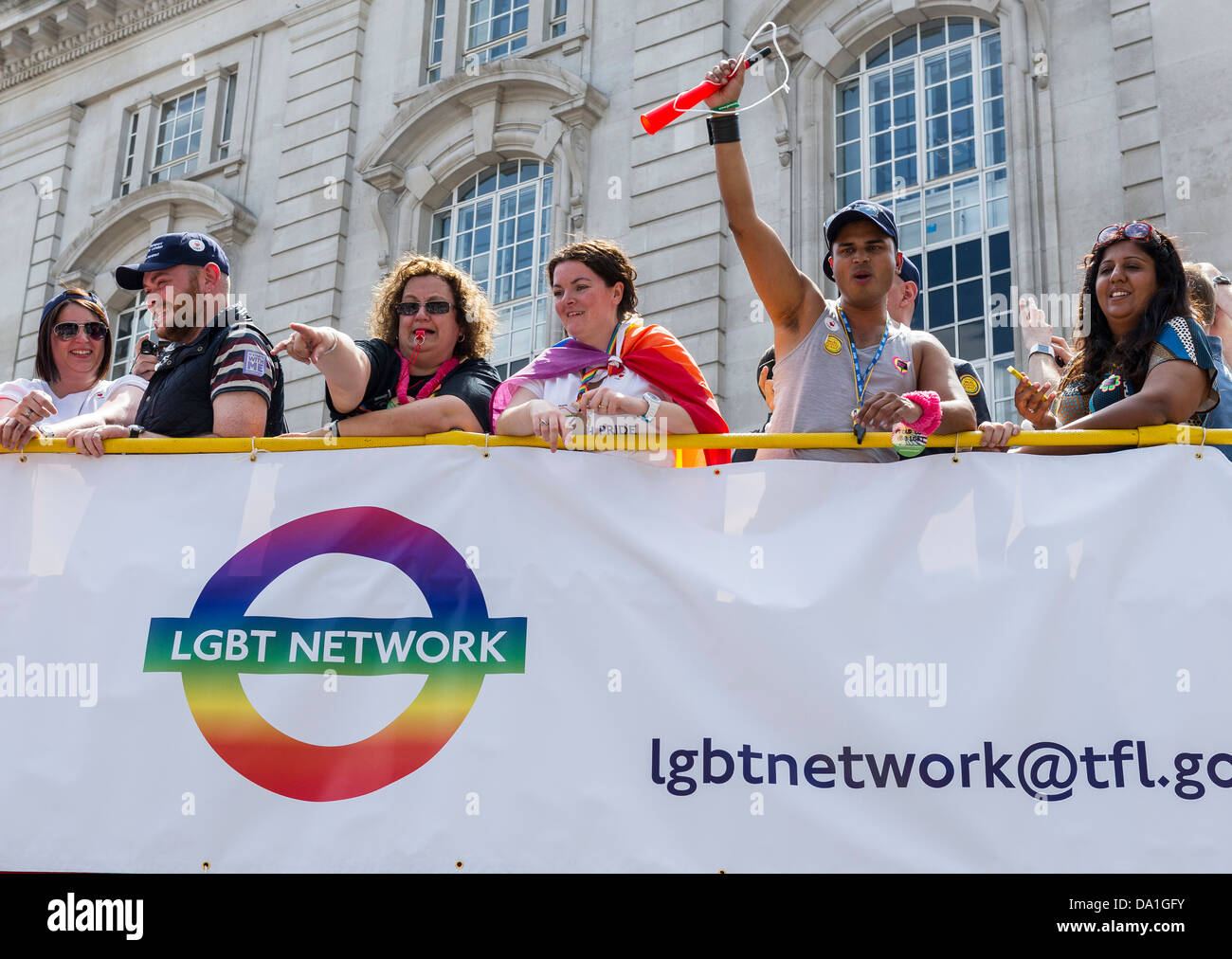 29th June 2013. The London Pride parade on Regent's Street in London. Photographer: Gordon Scammell Stock Photo
