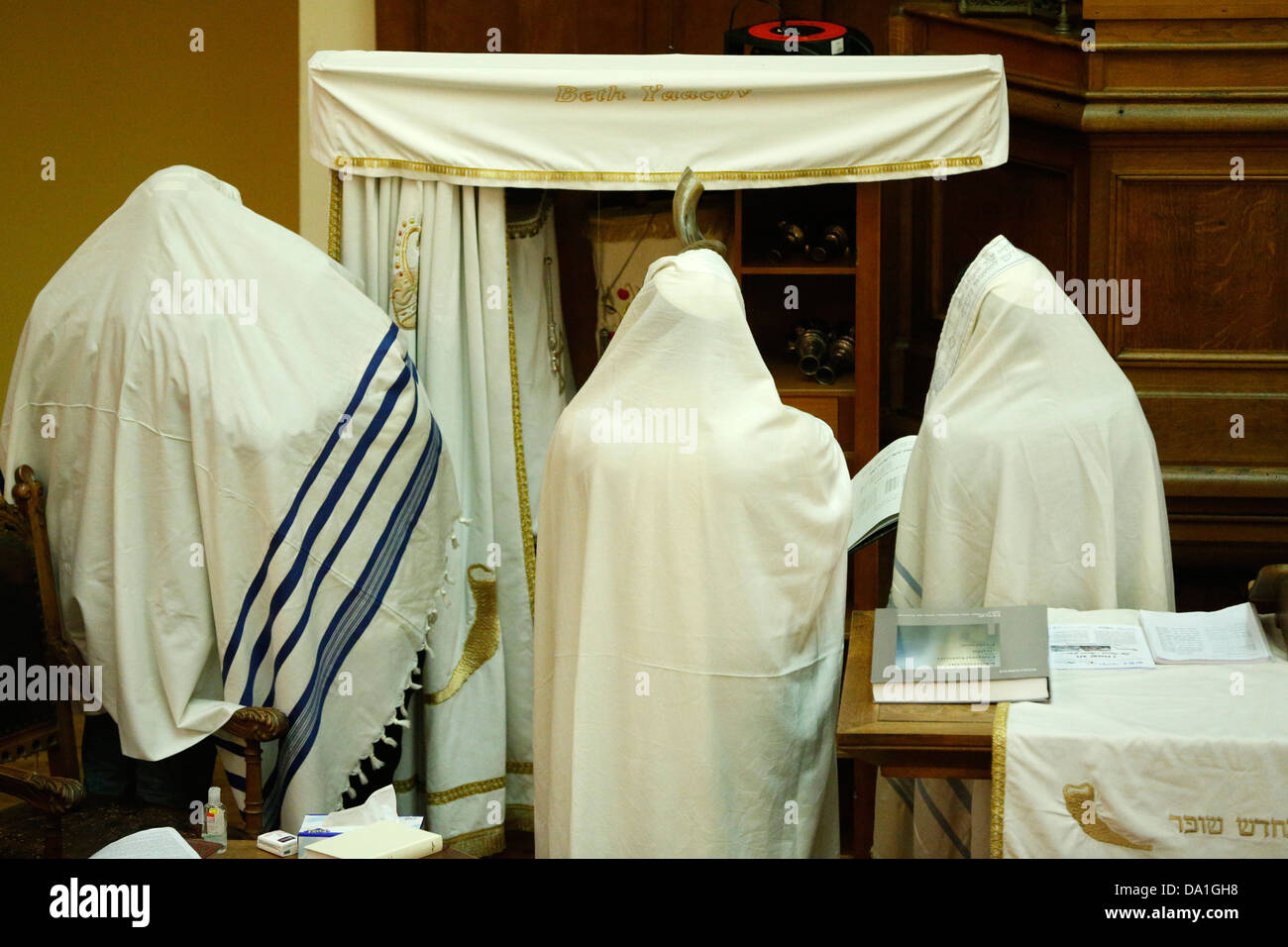 Yom Kippur also known as Day of Atonement, is the holiest day of the year for the Jewish people. Stock Photo