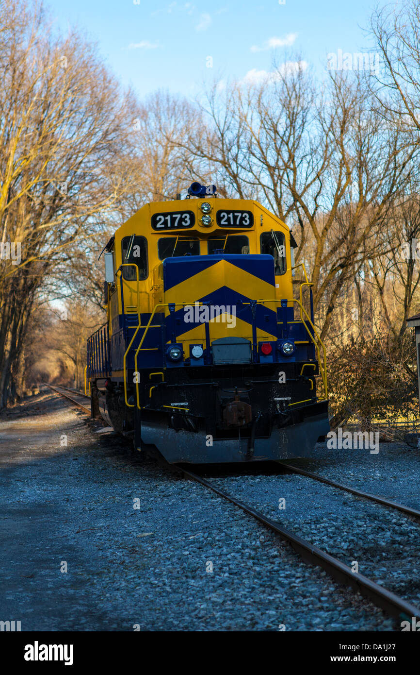 An East Penn Railroad locomotive. Stock Photo