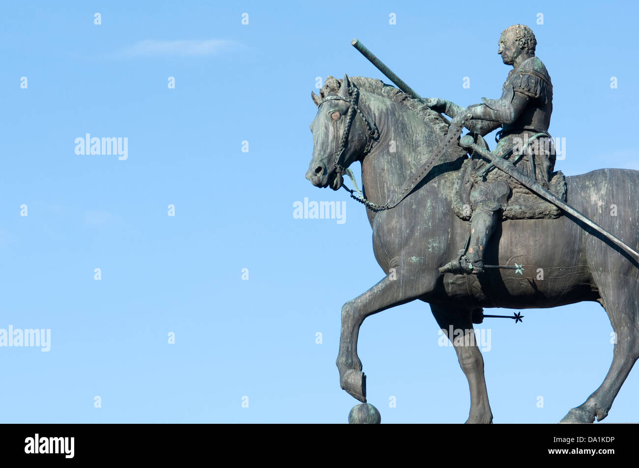 Italy, Veneto, Padua, Equestrian Statue of Gattamelata in Front of the ...