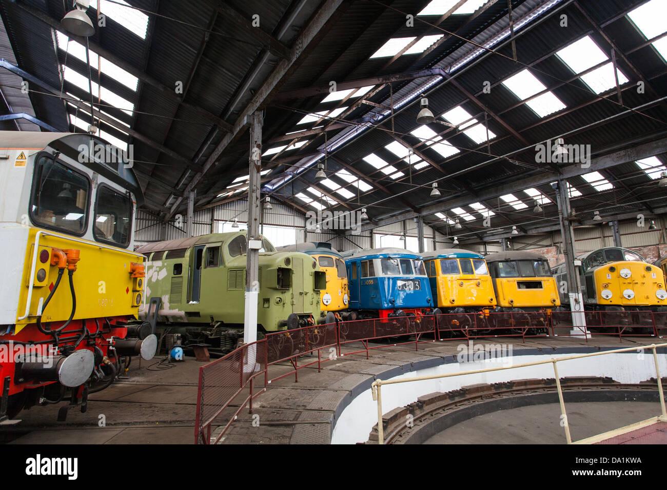 Open Day at Barrow Hill Roundhouse near Staveley, Chesterfield. Stock Photo