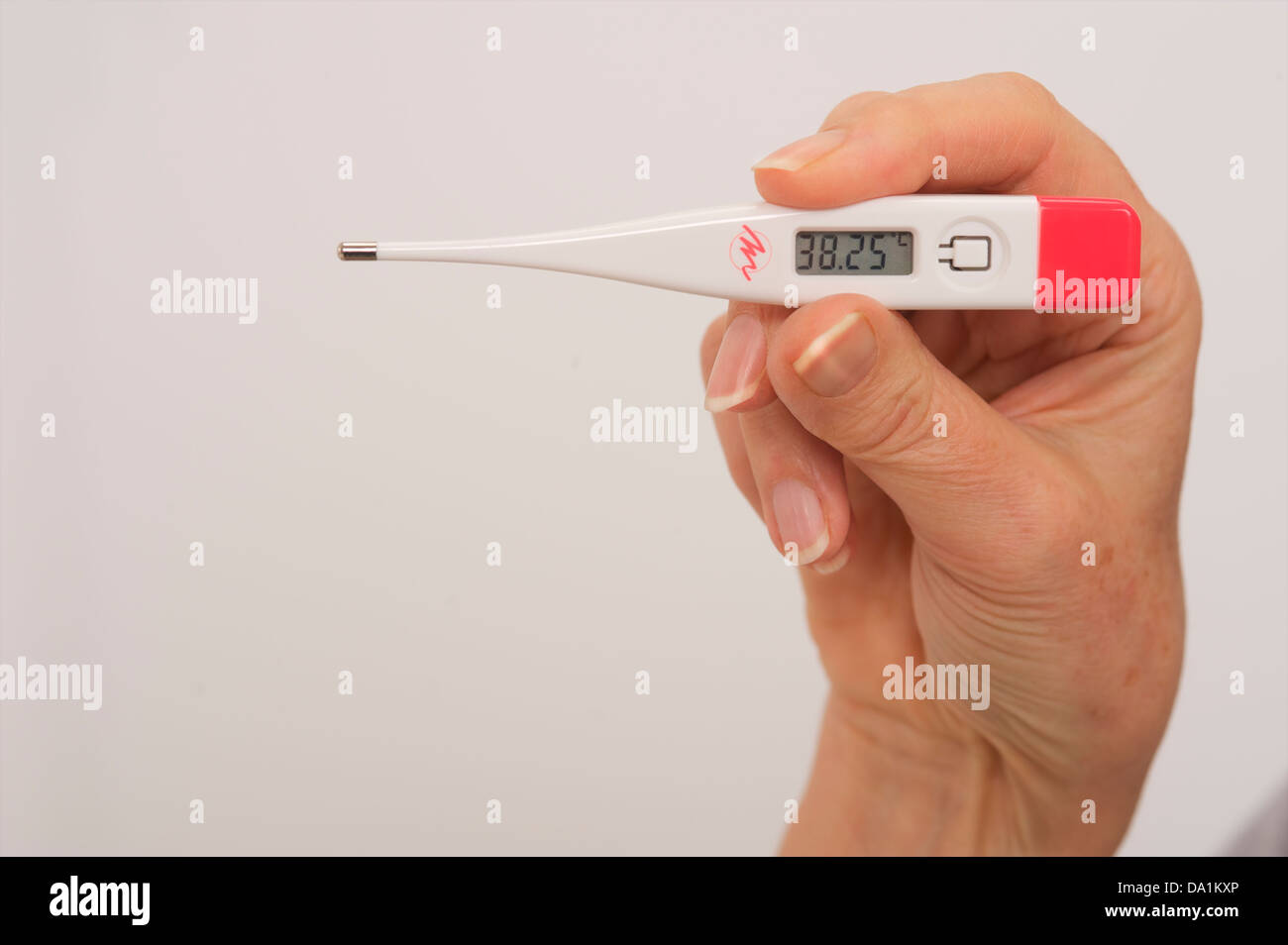 TEMPERATURE ELDERLY PERSON Stock Photo Alamy