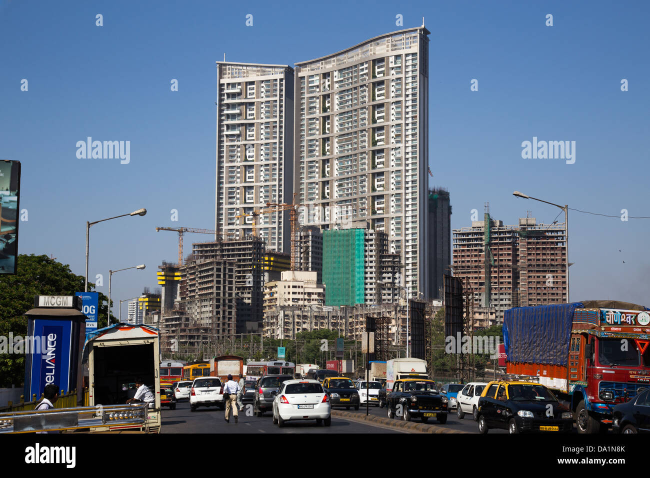 New construction in Mumbai, India Stock Photo