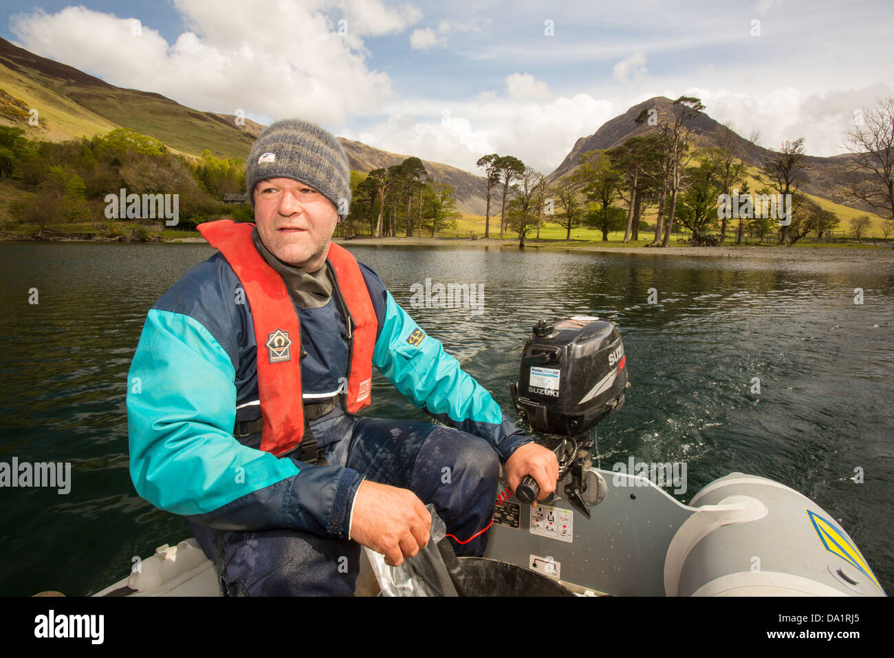 Dr Jeff Warburton of Durham University preparing to take sediment cores