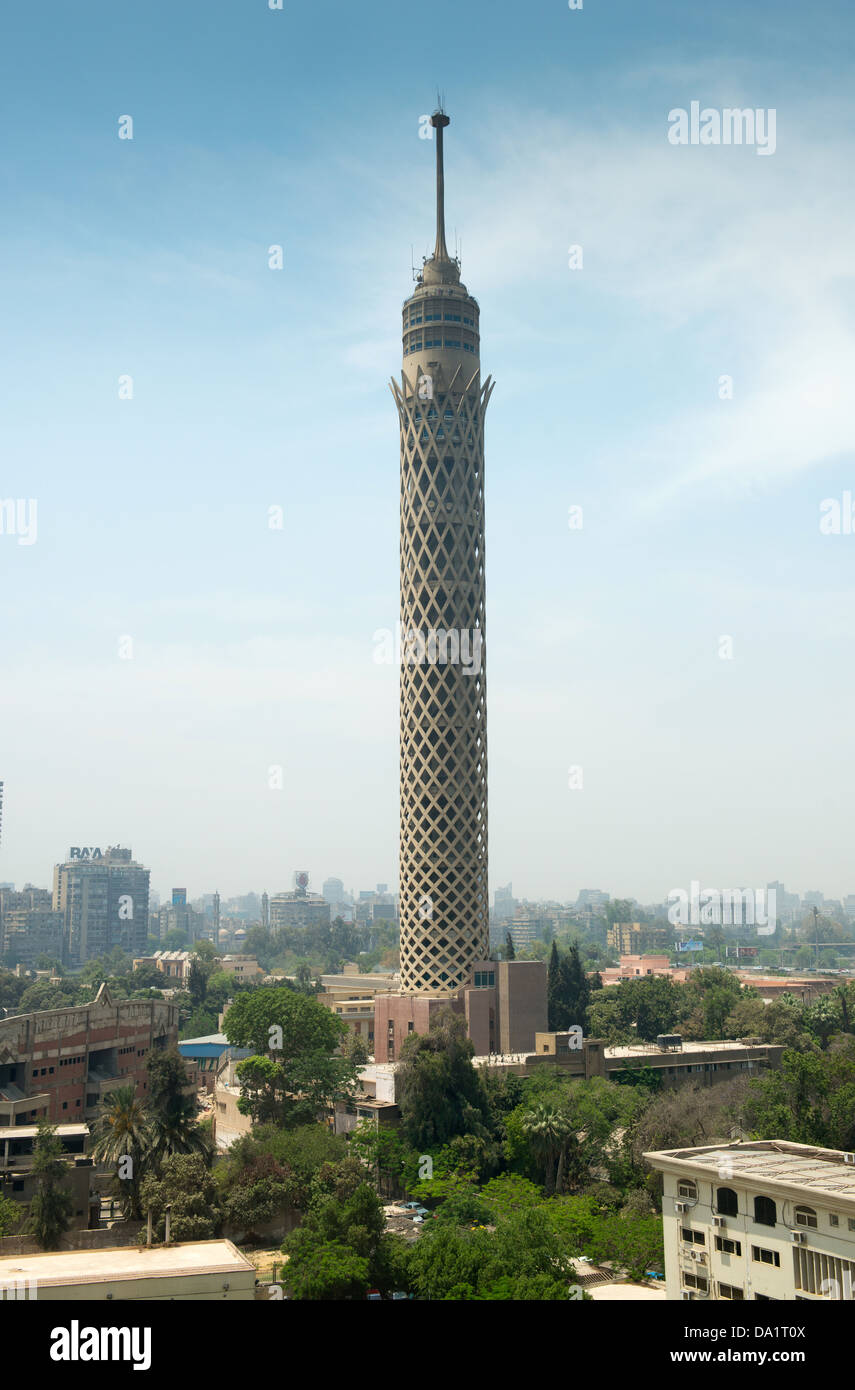City view of Cairo tower, Egypt Stock Photo