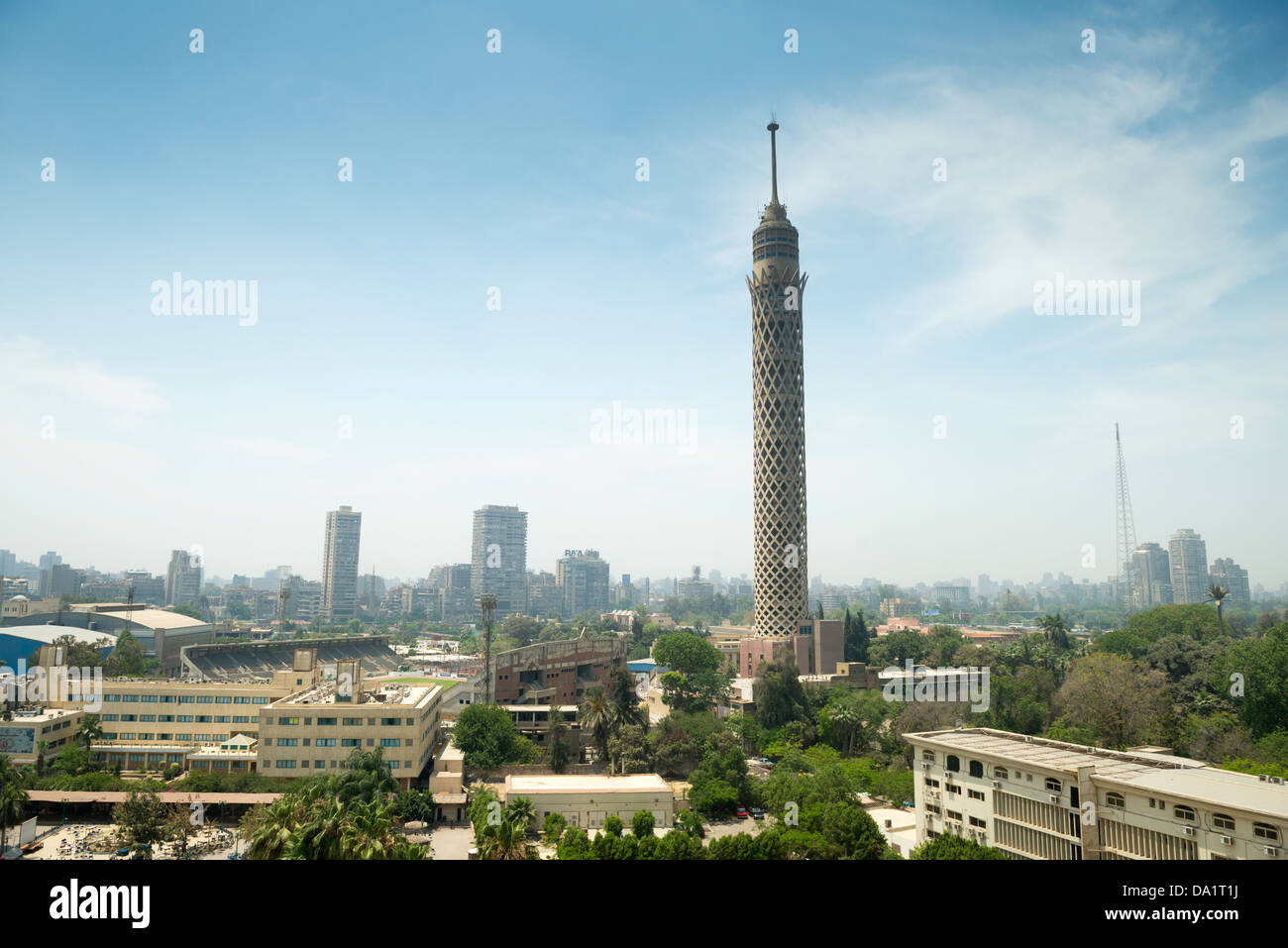 City view of Cairo tower, Egypt Stock Photo