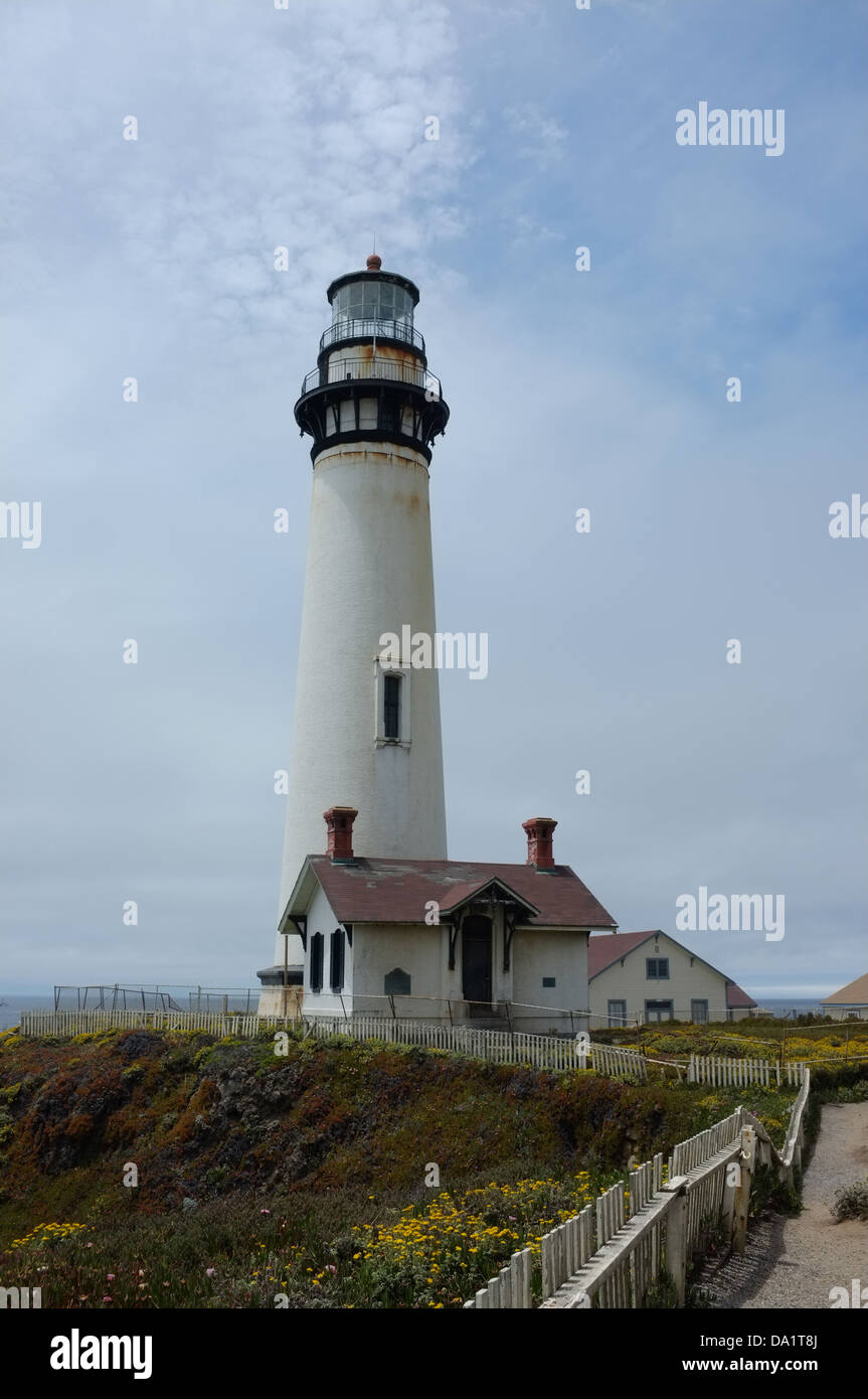 Pigeon Point Lighthouse, Pescadero, California USA Stock Photo