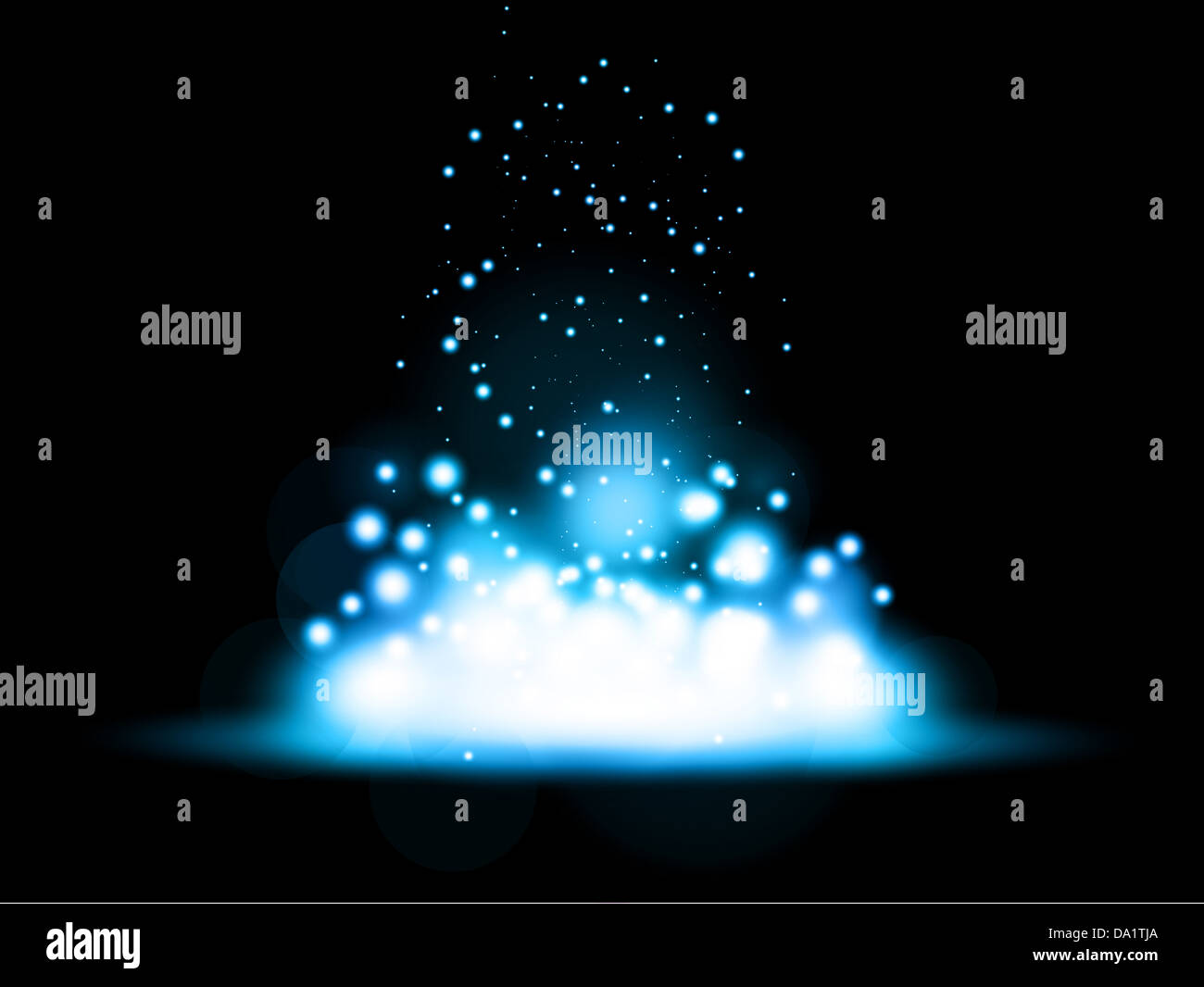 Abstract blue background with glowing lights effect Stock Photo - Alamy
