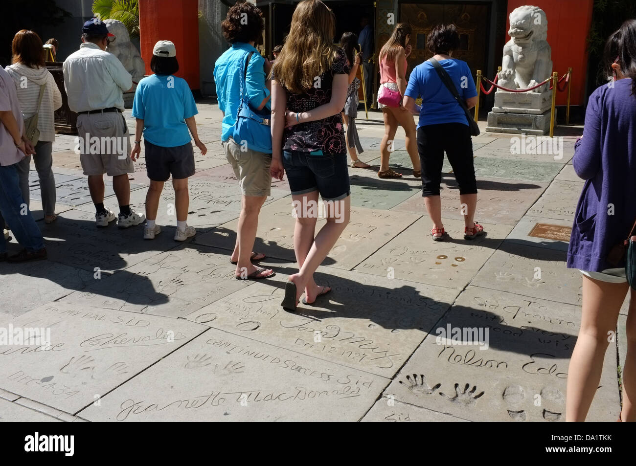 Hollywood Walk of Fame at 6925 Hollywood Boulevard in Hollywood, California USA Stock Photo