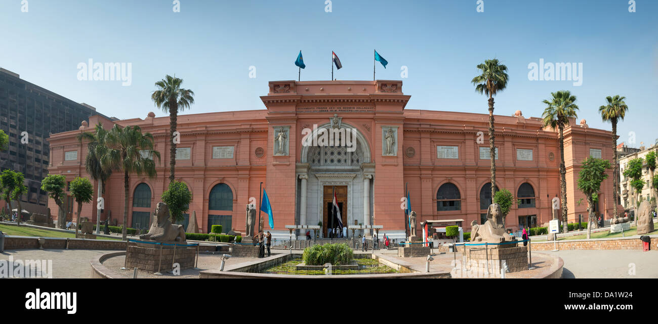 The Museum of Egyptian Antiquities, also known as Egyptian Museum in Cairo, Egypt. Its one of the most worlds known museum Stock Photo