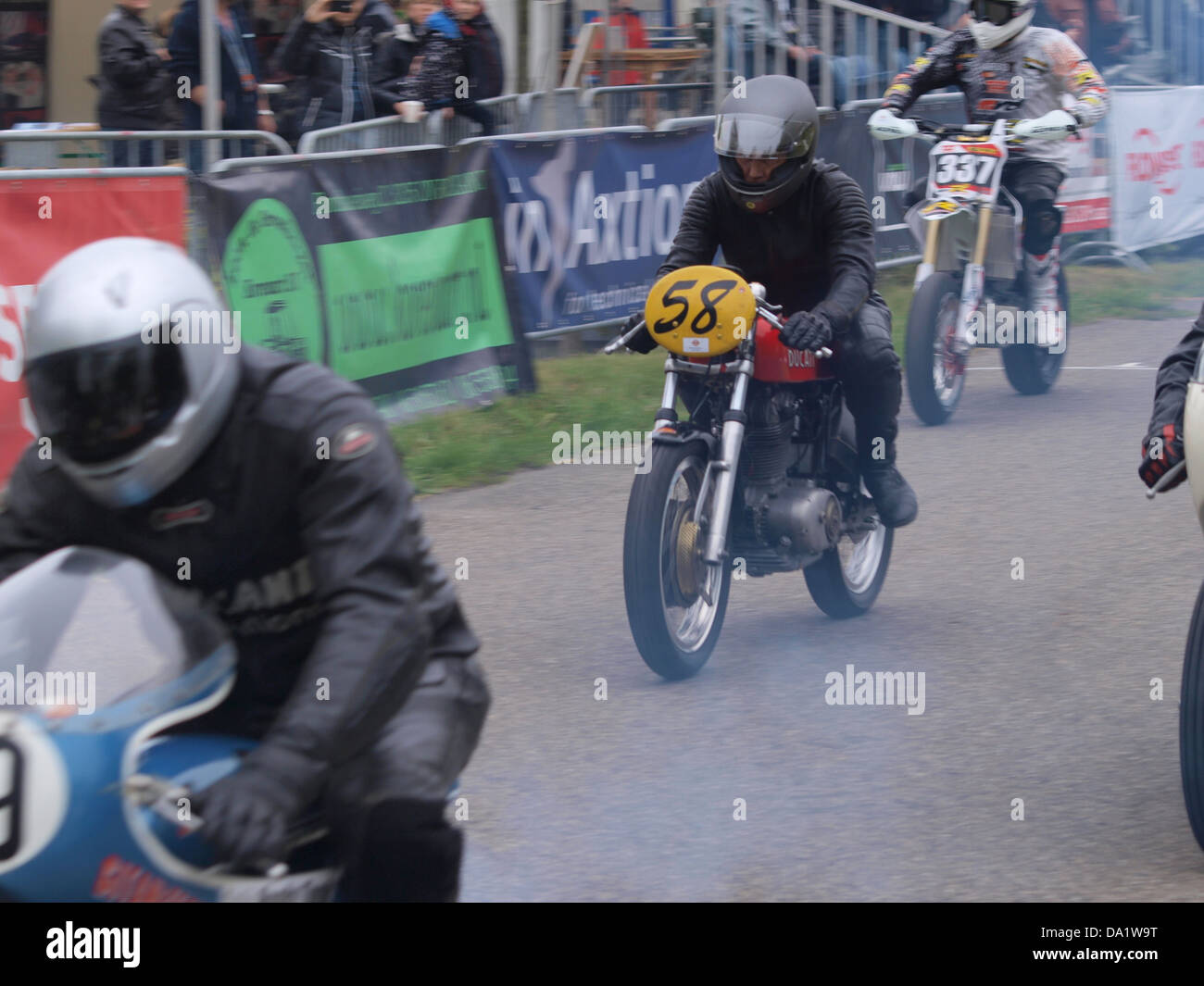 Ducati No58 at the start Stock Photo