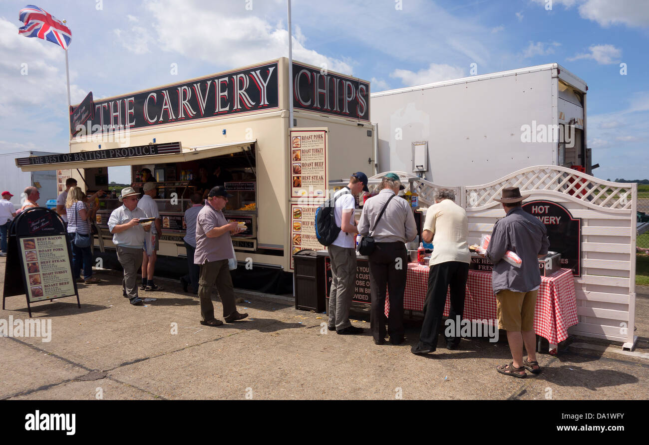 Carvery food outlet at Wings and wheels North Weald Essex Stock Photo