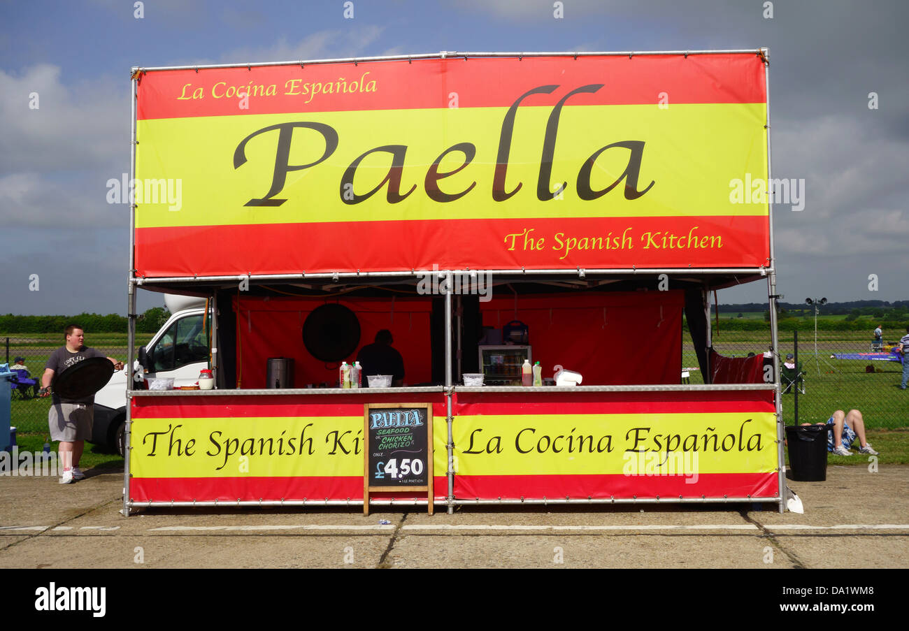 Food outlet at Wings and Wheels North Weald Essex Stock Photo