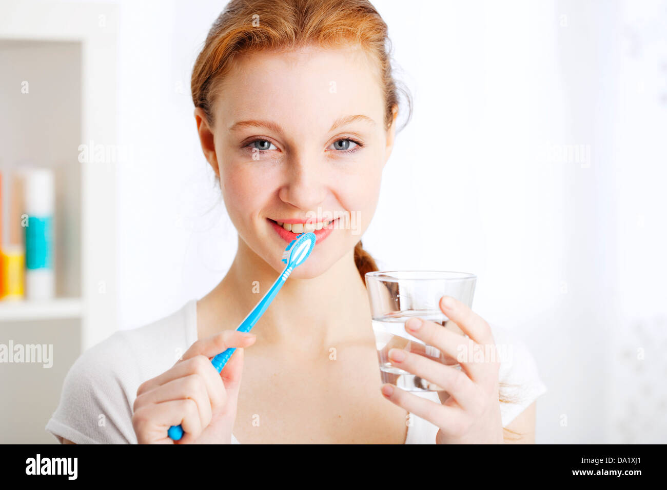 DENTAL HYGIENE, WOMAN Stock Photo Alamy