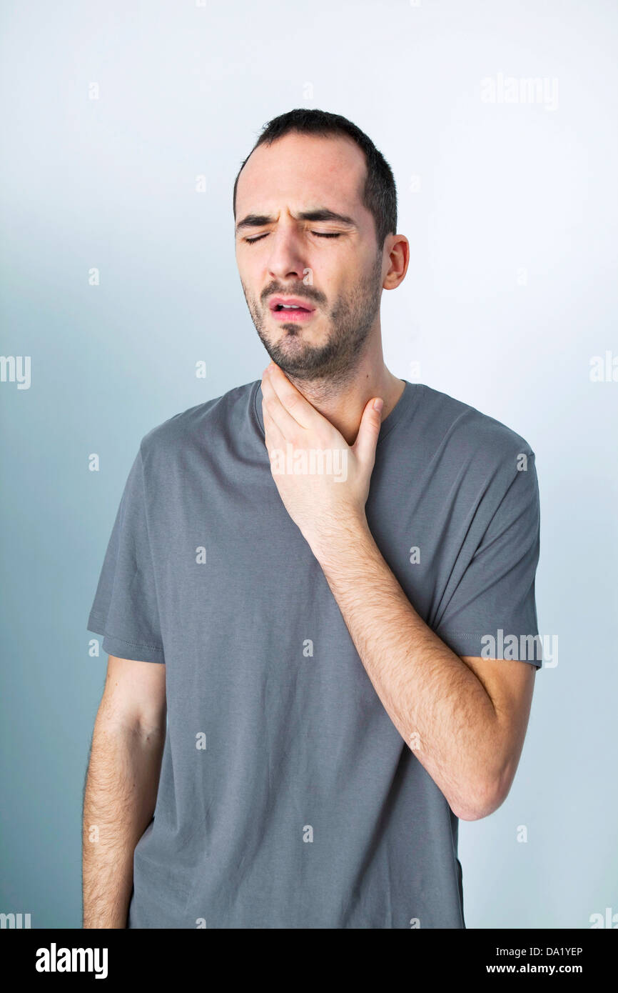 Sore throat man hires stock photography and images Alamy