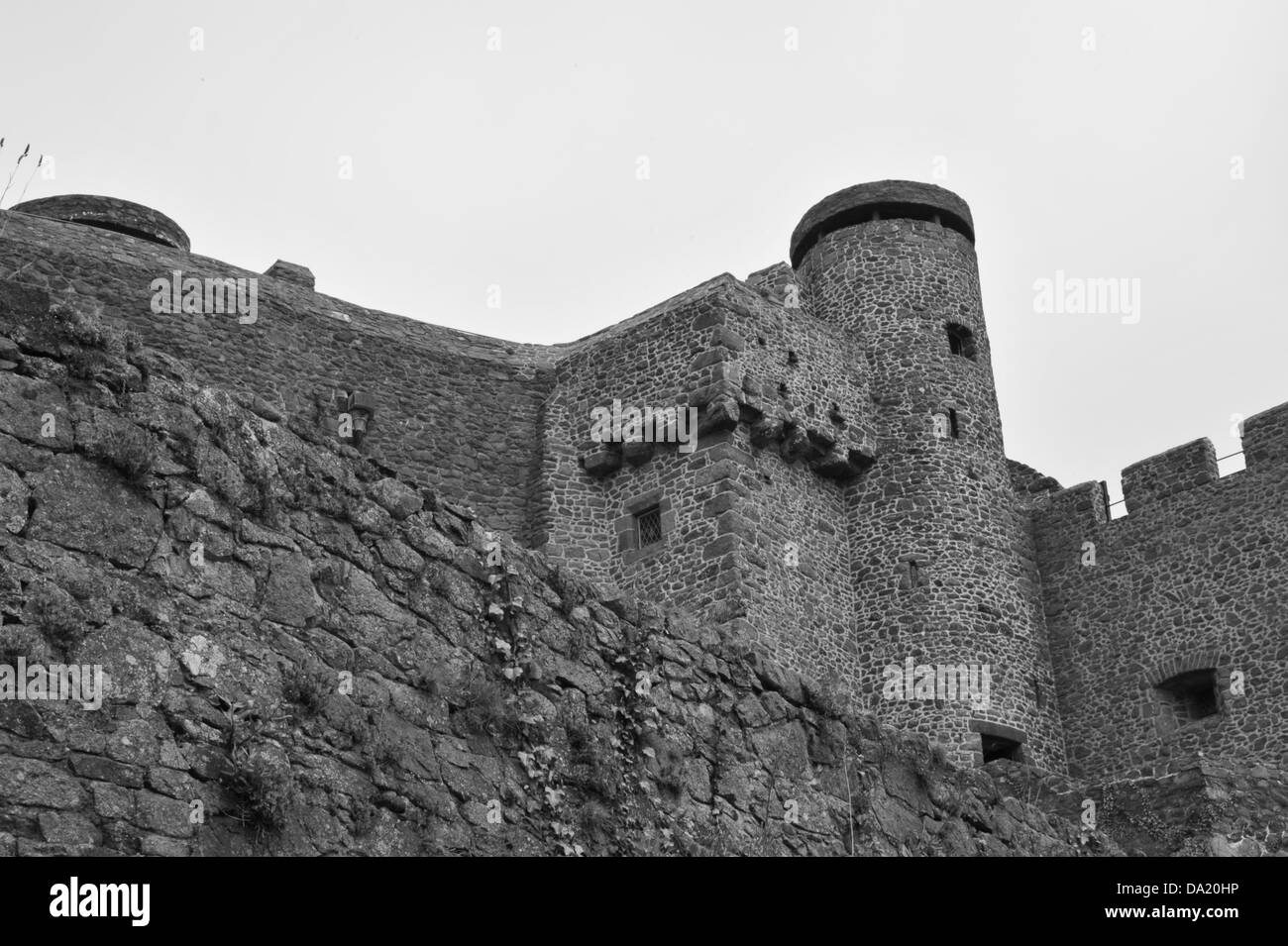 Mont Orgueil Castle at Jersey in The Channel Islands. Stock Photo