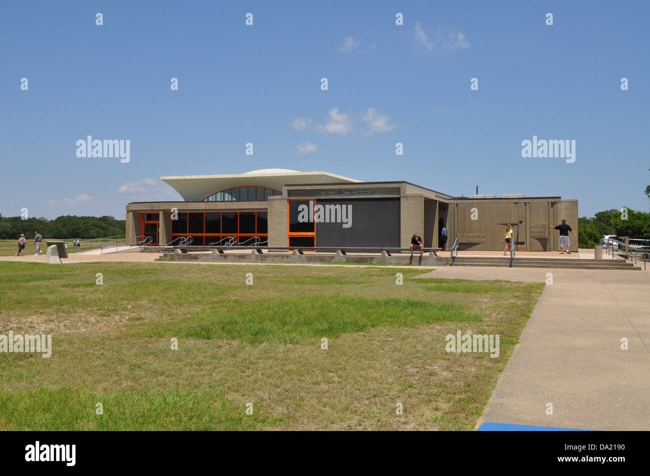 The Visitor Center at the Wright Brothers National Memorial Stock Photo