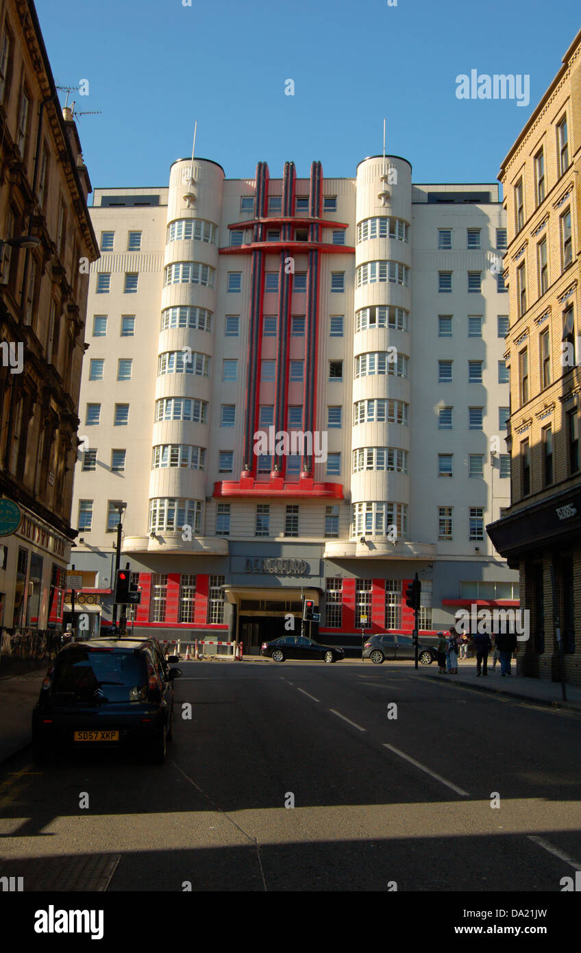 Art Deco building on Sauchiehall Street in Glasgow, Scotland Stock