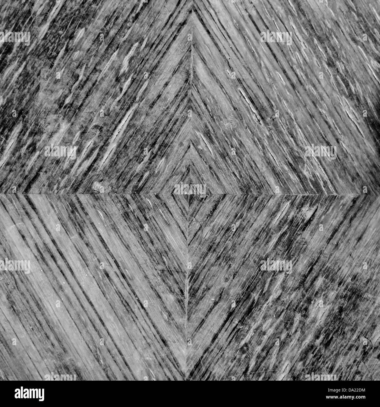 Wood grunge background with growth rings pattern. Black and white. Stock Photo