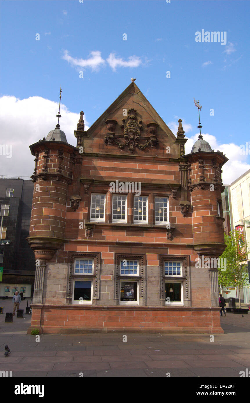Old subway entrance in St Enoch Square in Glasgow, Scotland Stock Photo