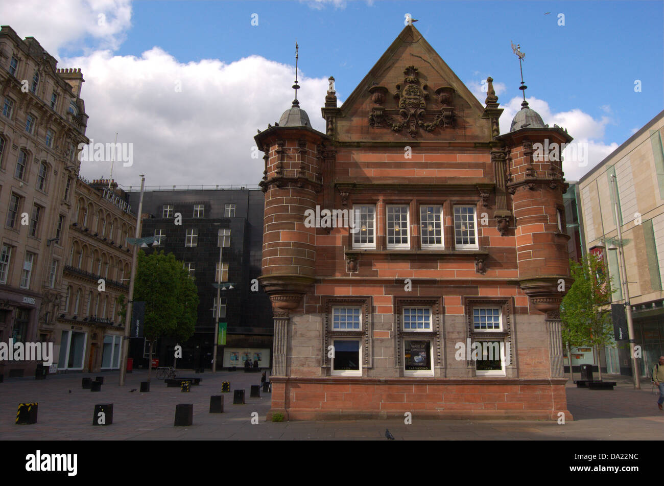Old subway entrance in St Enoch Square in Glasgow, Scotland Stock Photo