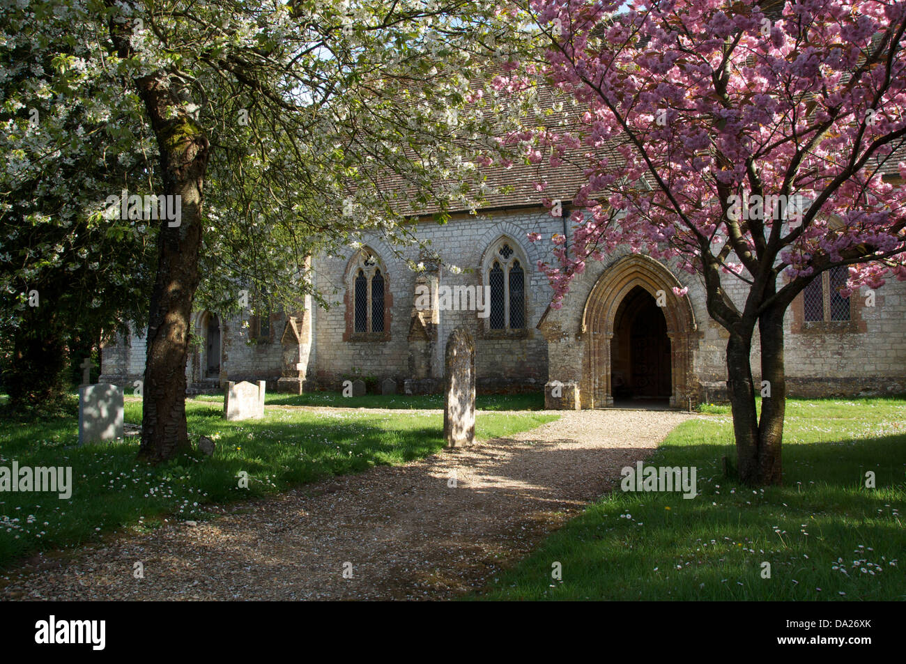 The church of Saint John the Evangelist, in the Dorset village of ...