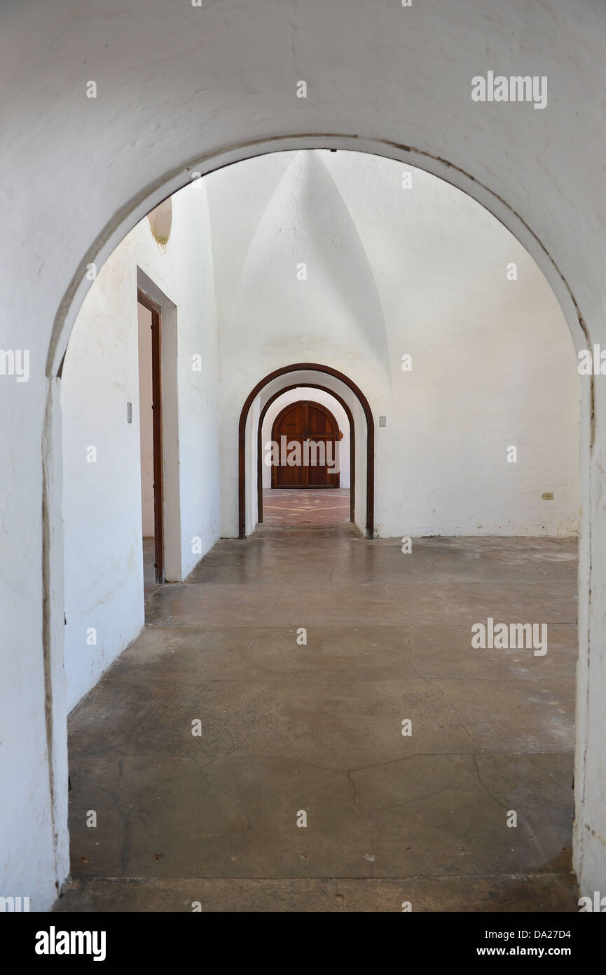Archways and doors in Castillo San Cristobal in San Juan, Puerto Rico Stock Photo