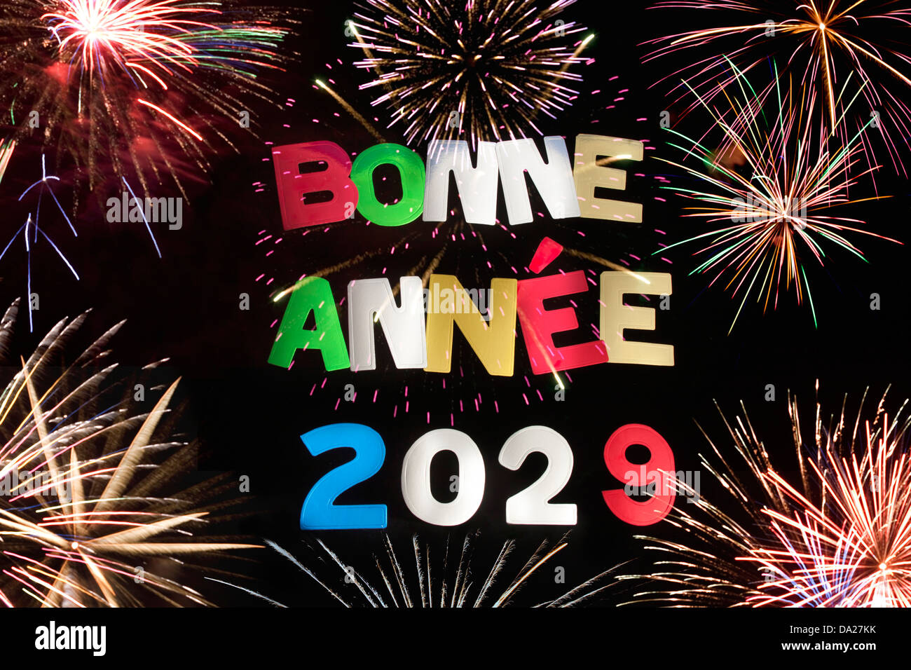 BONNE ANNEE 2029 Stock Photo Alamy