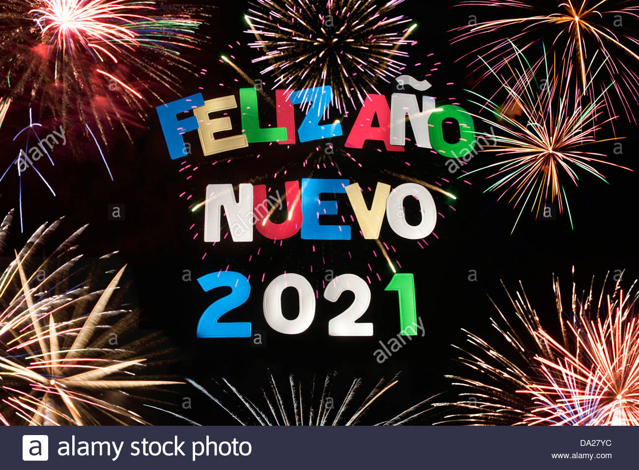 FELIZ ANO NUEVO 2021 Stock Photo: 57827824 - Alamy