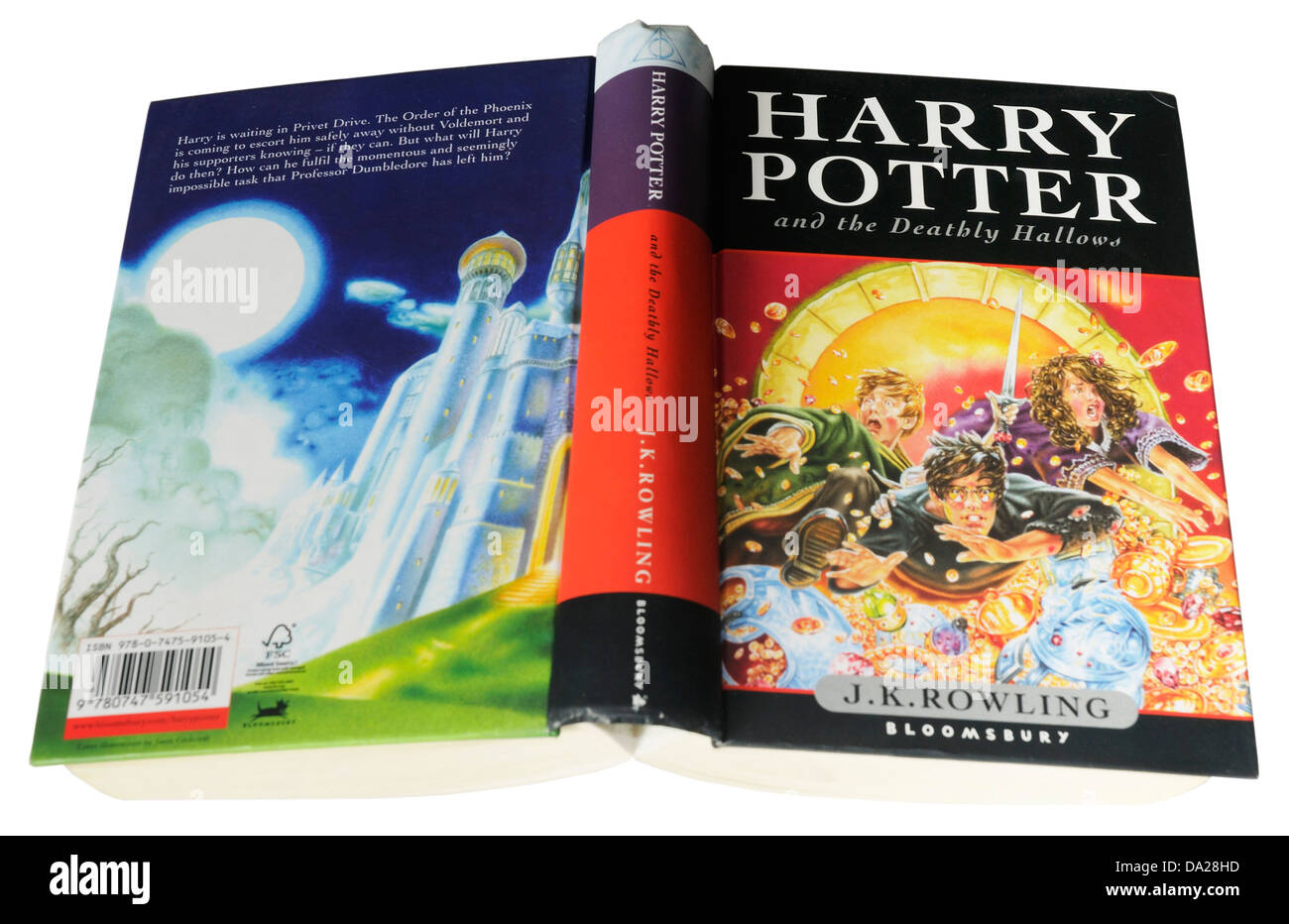 The 7th Harry Potter book Harry Potter and the Deathly Hallows Stock Photo