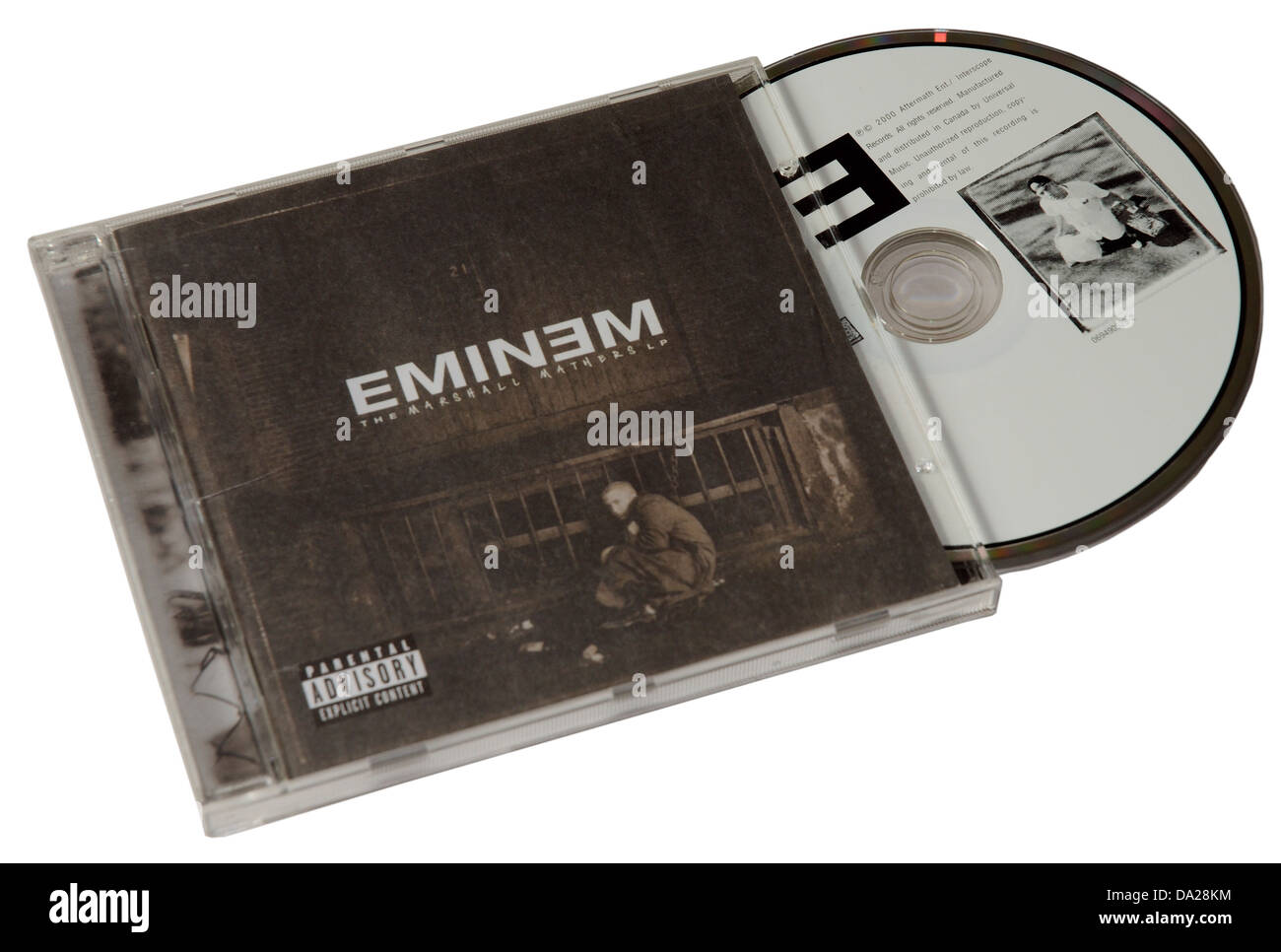 Eminem The Marshall Mathers LP on CD Stock Photo