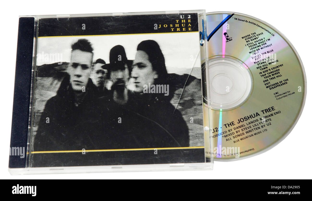 U2 The Joshua Tree album on CD Stock Photo