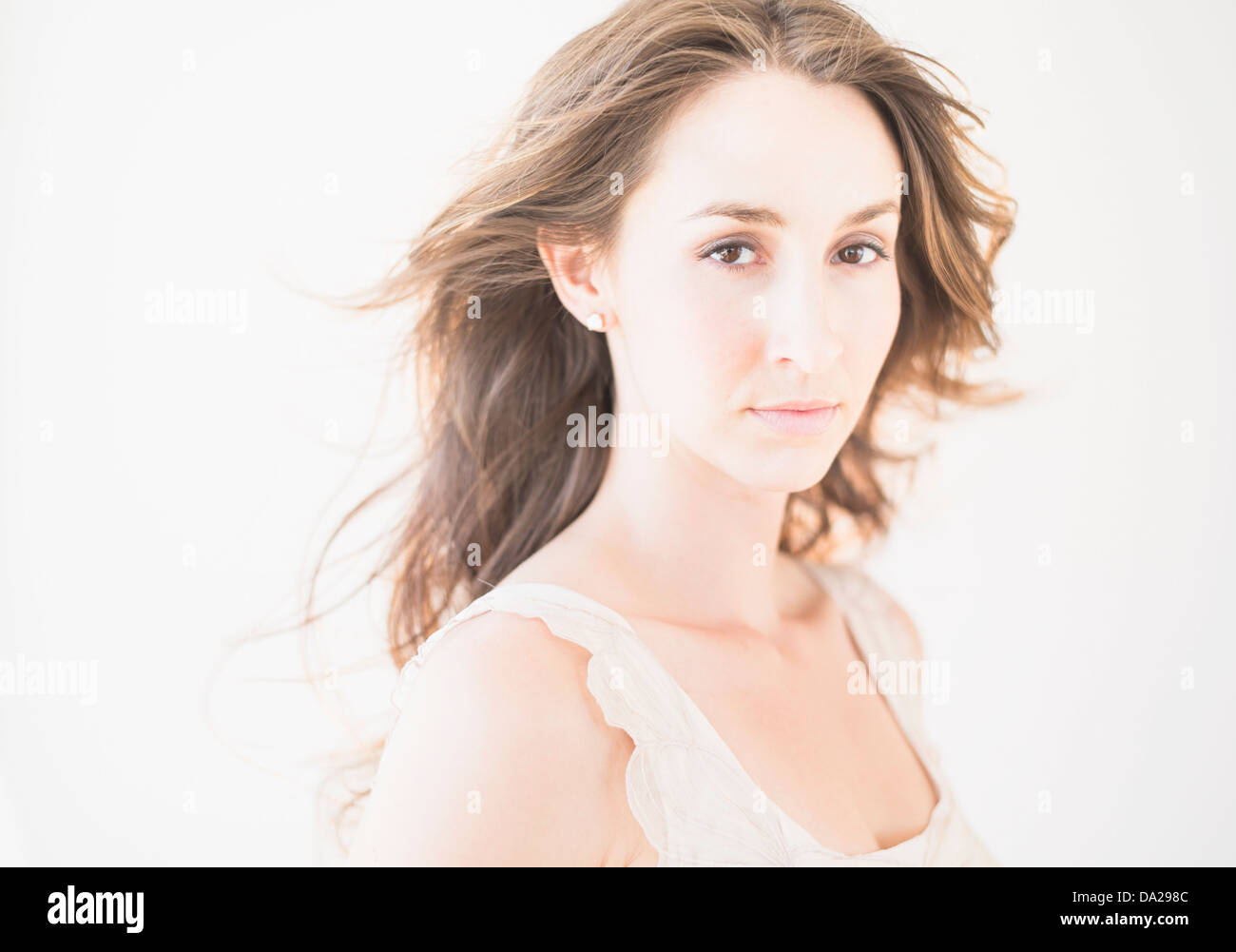 Portrait of beautiful young woman Stock Photo