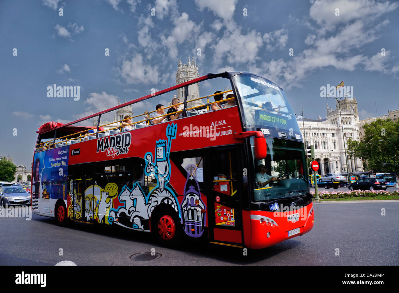 ALSA bus. Spanish transport company Stock Photo - Alamy