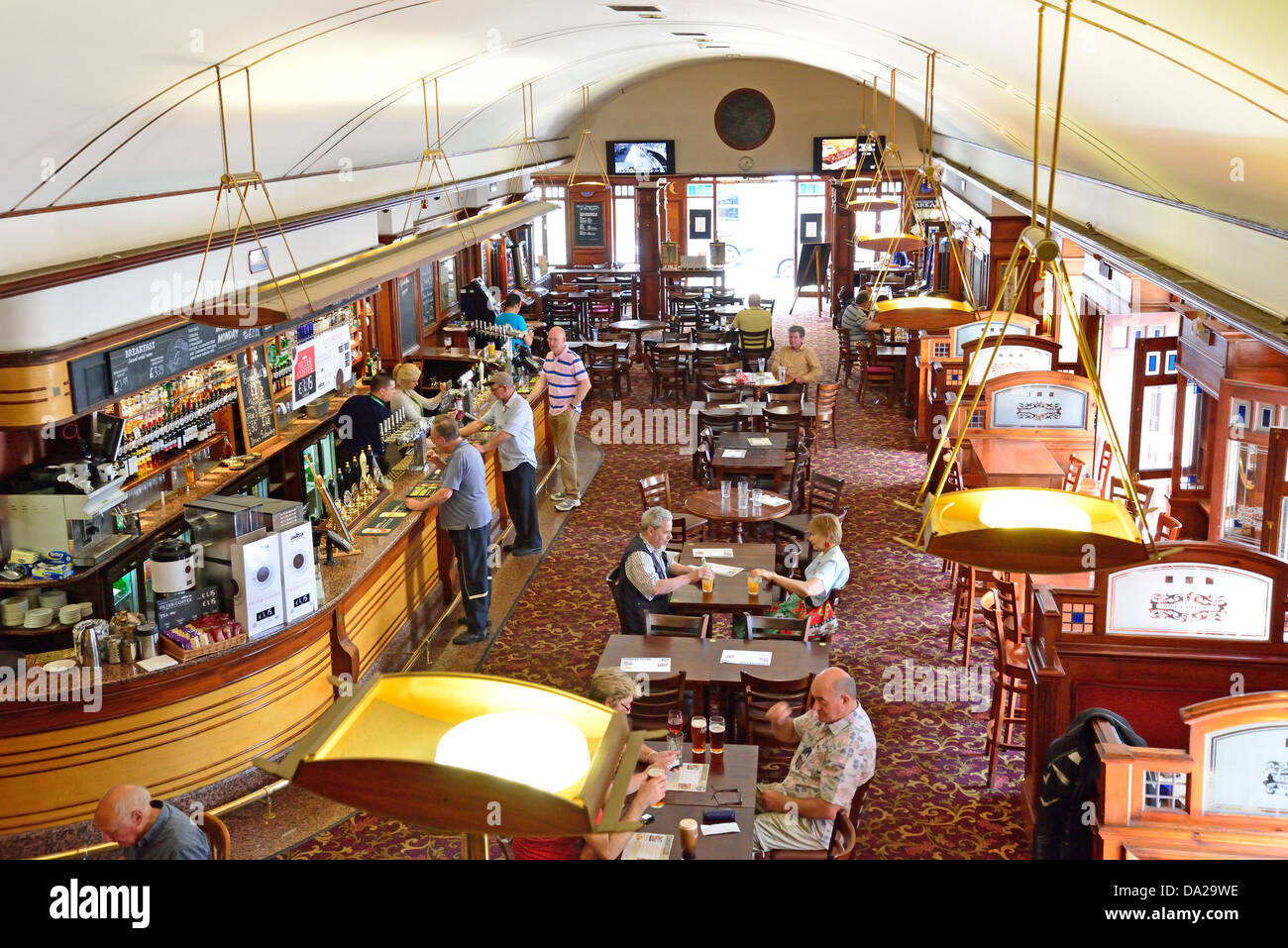 Art Deco interior of The Regent pub (formerly Palace cinema), Church Street, Walton-on-Thames, Surrey, England, United Kingdom Stock Photo