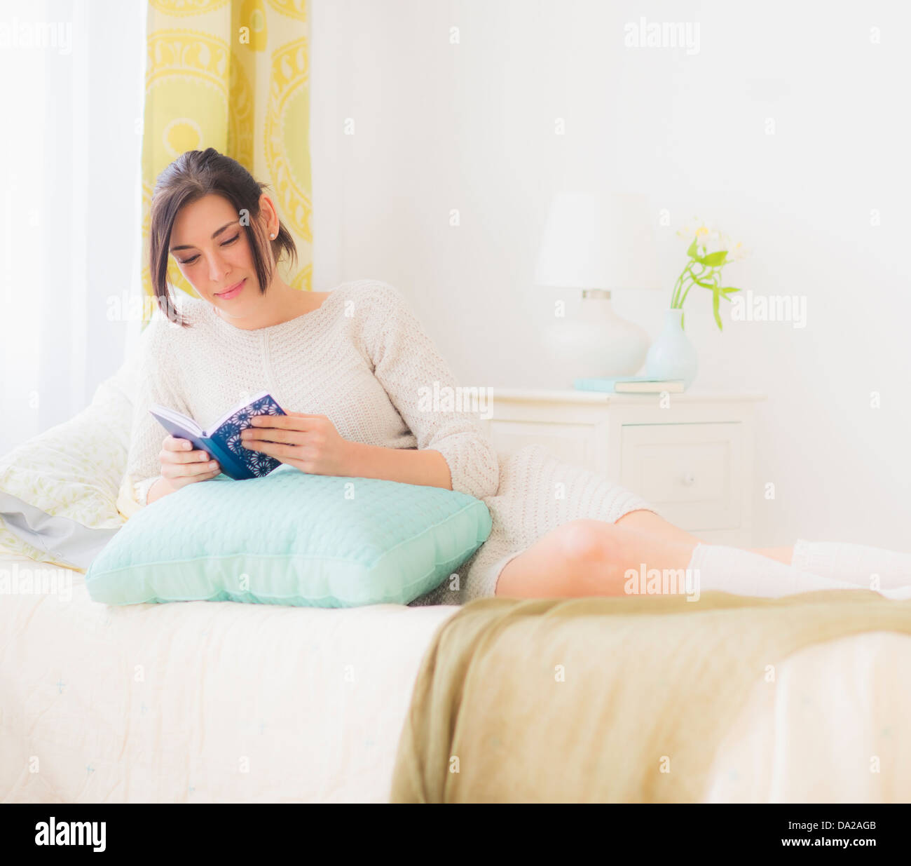 Woman stockings bedroom hires stock photography and images Alamy