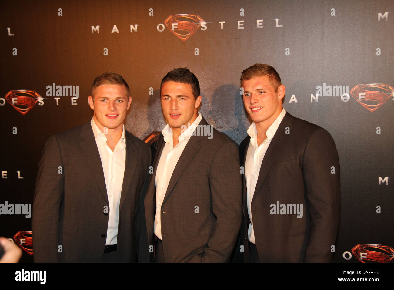 Pictured are South Sydney Rabbitoh rugby players, twin brothers