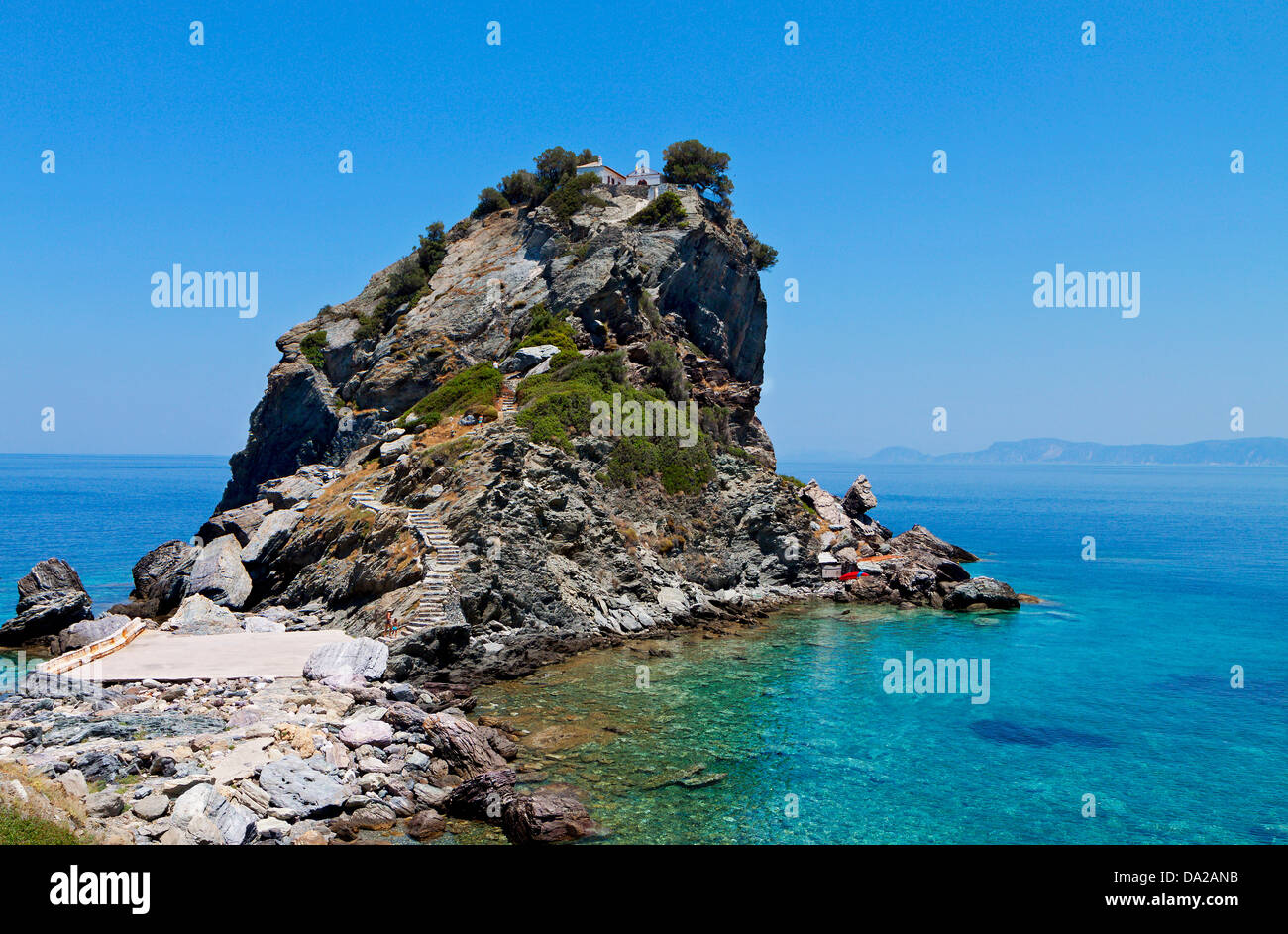 Agios Ioannis chapel at Skopelos island in Greece Stock Photo - Alamy