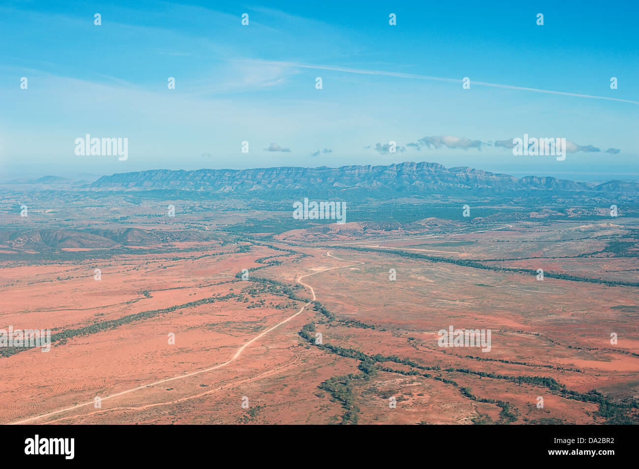 The ruggedly beautiful Flinders Ranges in the Australian outback Stock ...