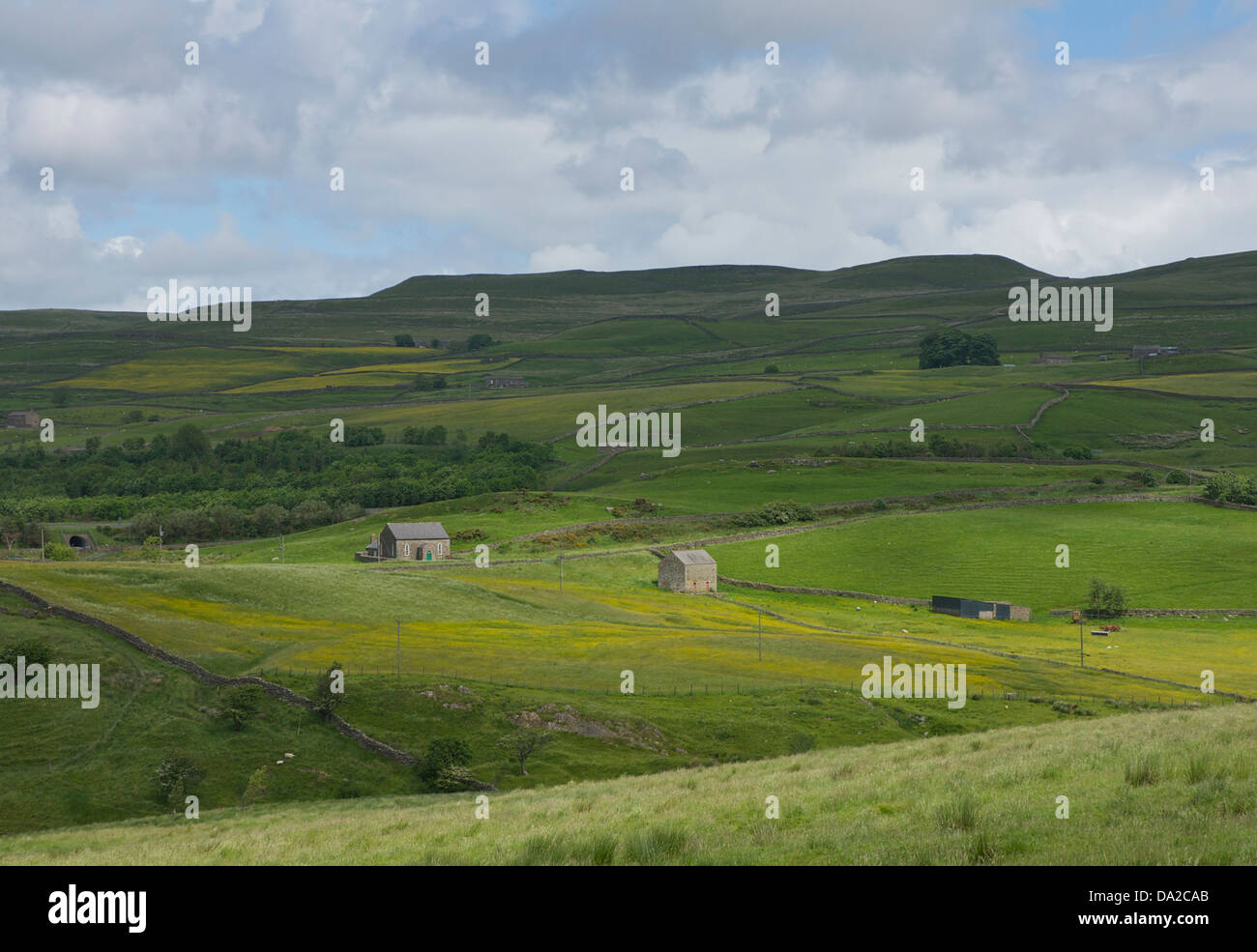 Farmland in North Stainmore, Cumbria, England UK Stock Photo