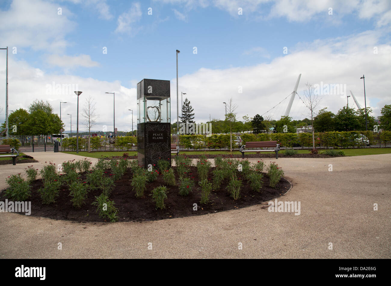 Peace flame garden derry londonderry hires stock photography and images Alamy