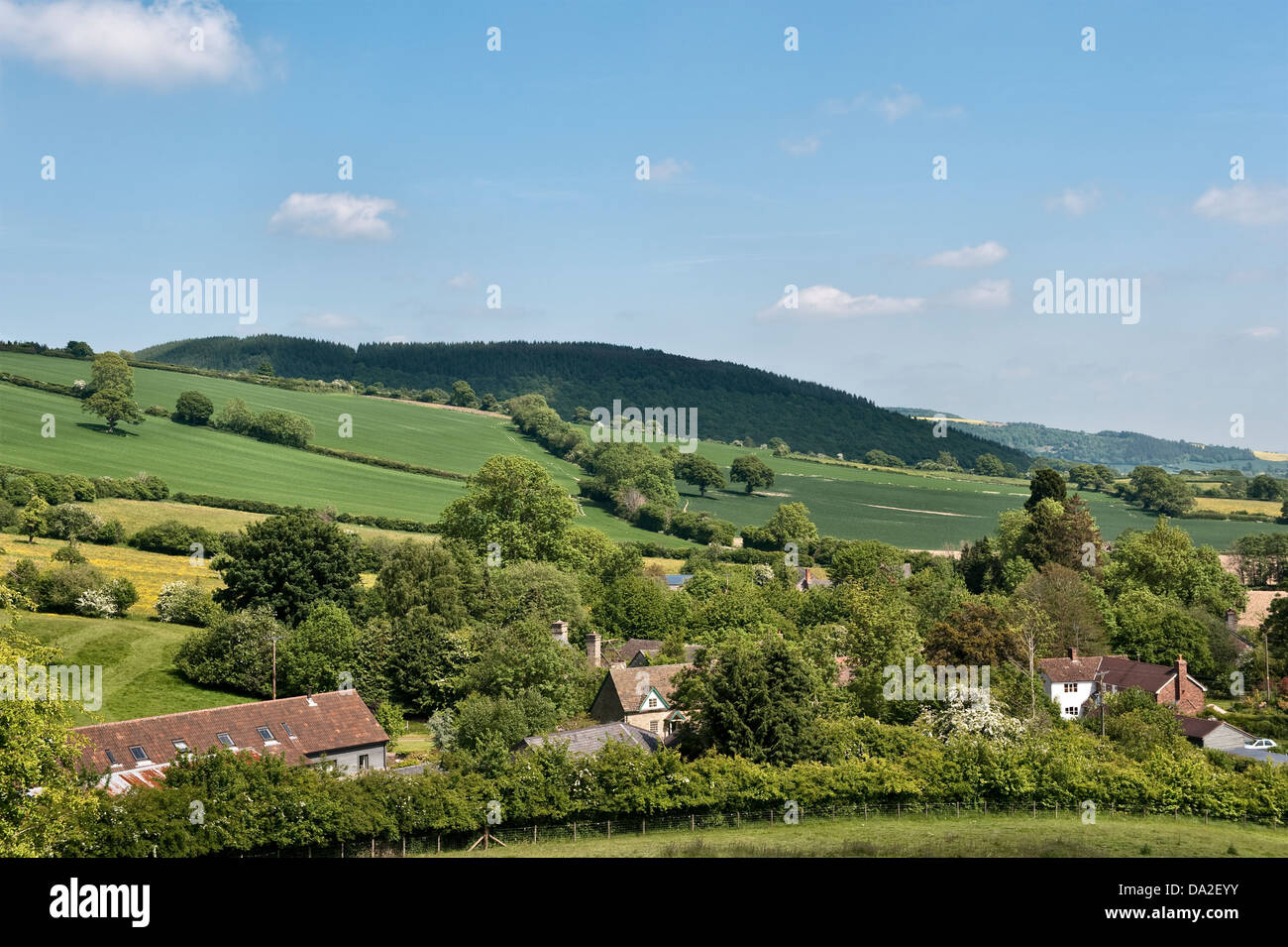 View over tiny hamlet stapleton hi-res stock photography and images - Alamy