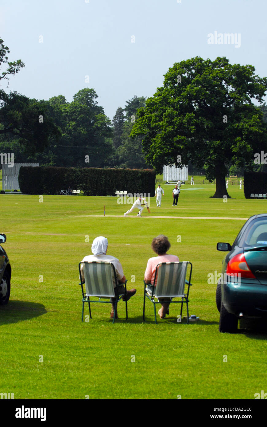 Wellington cricket ground, Wellington, Shropshire, England Stock Photo