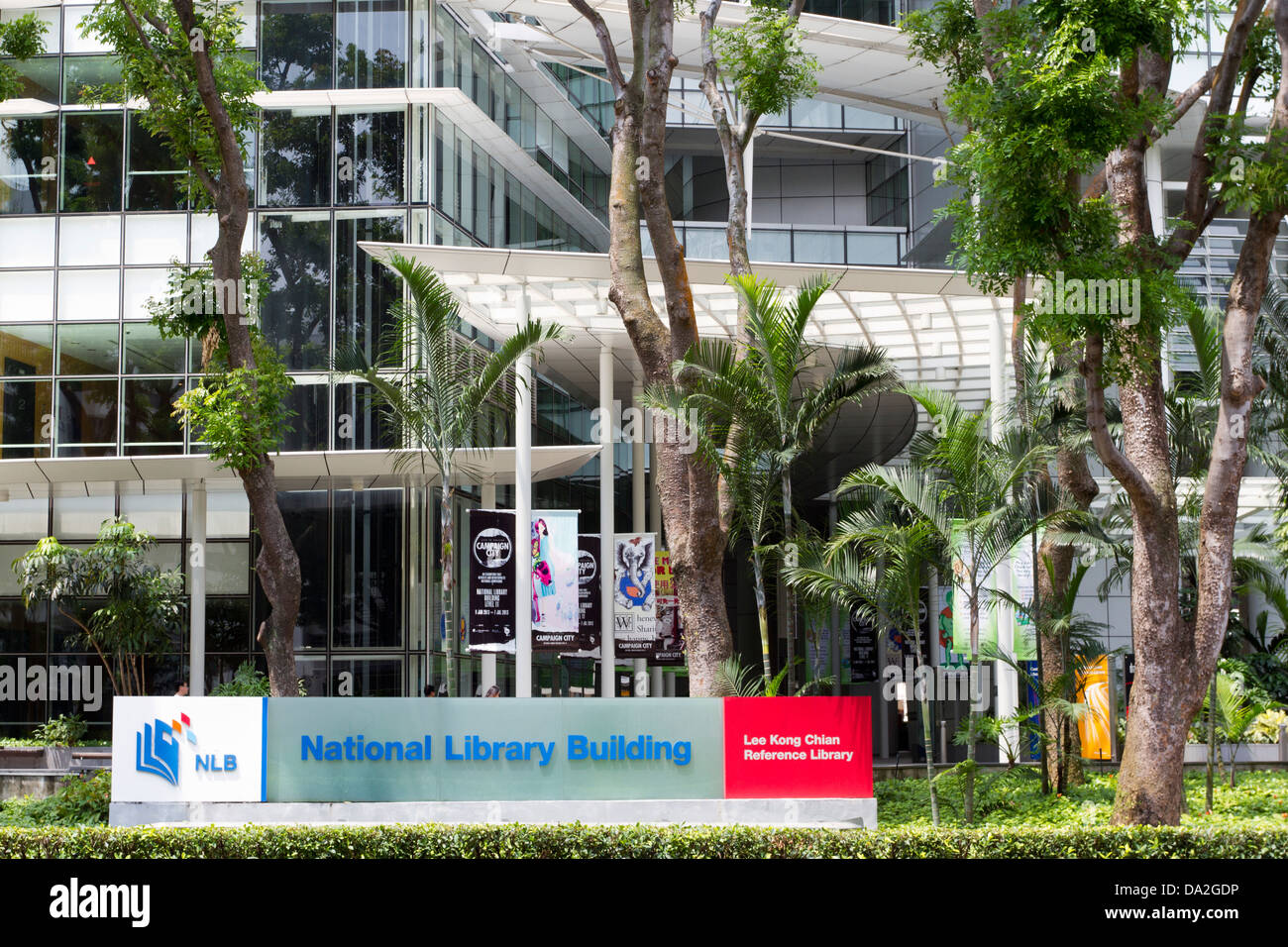 National Library Board building, Victoria Street, Singapore Stock Photo