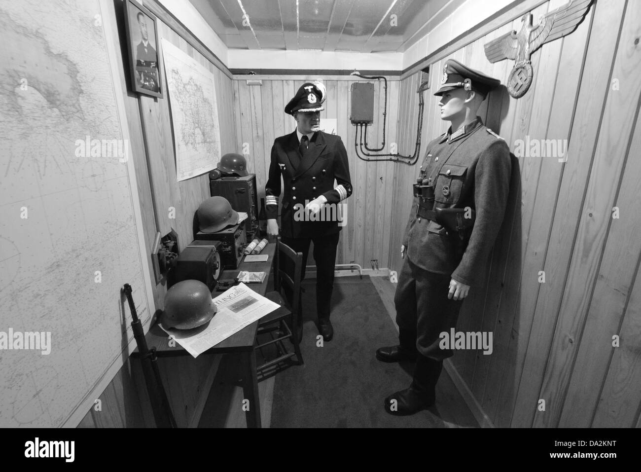 The world war two German bunker at Noirmont in Jersey, The Channel Islands. Stock Photo