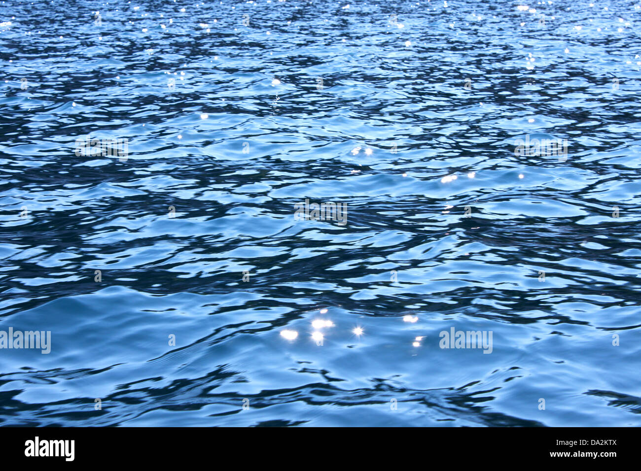 this is a sparkling surface of Adriatic sea Stock Photo